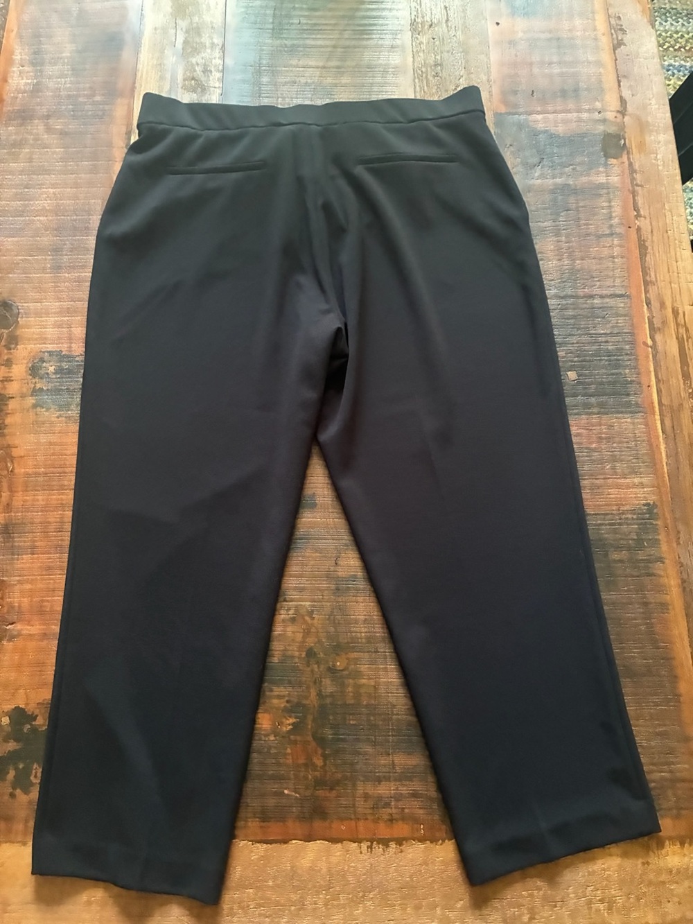 Hilary Radley Cropped Black Crepe Dress Pants XL - Picture 2 of 3